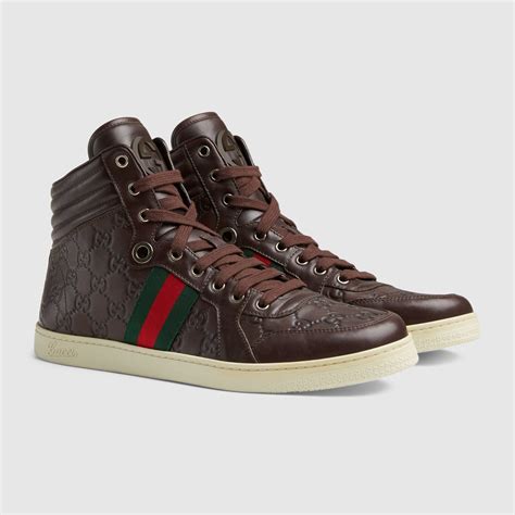 gucci sneaker herren high top|luxury high top sneakers men.